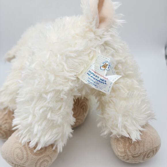 Build A Bear Swirly Lamb Plush 13" White Fur Eyelashes Retired Stuffed Toy BABW - Picture 4 of 10